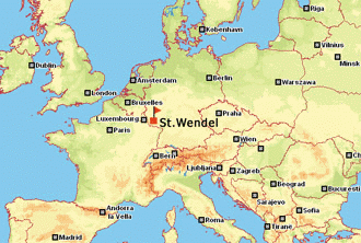 Gewerbepark Saarland Europakarte